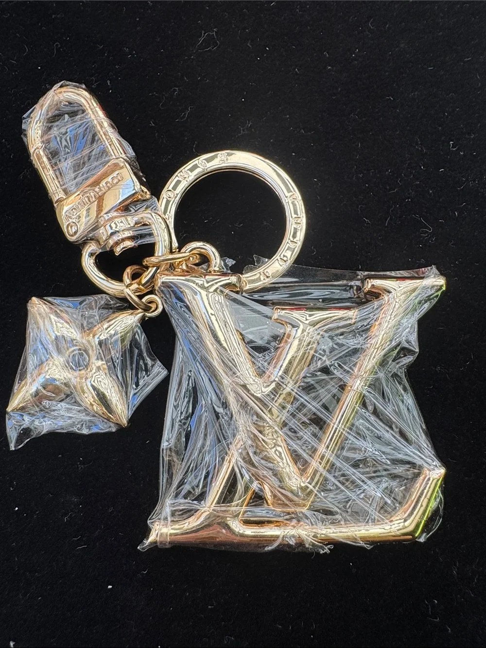 Keyring charms  Gold-Tone Monogram LV
